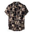 thumbnail image 1 of Playeras Hombre Deportivas Camisa Informal Con Estampado Floral Para Hombre, Camisa De Manga Corta Con Cuello Vuelto, 1 of 5