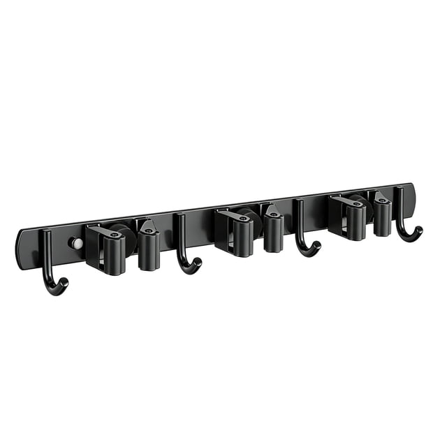 Wall Hanging Hook Holder Wall Mount 3 Racks with 4 Hooks Stainless Organizer Adhesive Or Screw Mounted Storage For Home Kitchen Laundry Garage Adhesive Hook, Metal Hook, Plastic Hook, Over Door Hook,