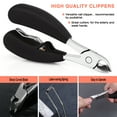 thumbnail image 6 of BEZOX Toenail Clippers, Nail Clippers for Thick or Ingrown Nails, Thick Finger Nail Clippers Adult - W/ Tin Case, 6 of 9