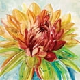 thumbnail image 2 of Robinson, Carol 12x12 Gold Ornate Wood Framed with Double Matting Museum Art Print Titled - Rainbow Dahlia, 2 of 4