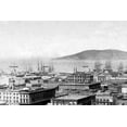 thumbnail image 2 of Vintage San Francisco 32x23 Gold Ornate Wood Framed with Double Matting Museum Art Print Titled - City Bay View, San Francisco, CA, 2 of 4