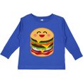 thumbnail image 3 of Inktastic Hamburger Kawaii Boys or Girls Long Sleeve Toddler T-Shirt, 3 of 5