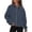 Navy, variant on jjayotai Womens Casual Loose Hooded, Long Sleeve Zipper Solid Cardigan Blouse Thumb Sleeve Hoodie Sweatshirt Tops With Pocket