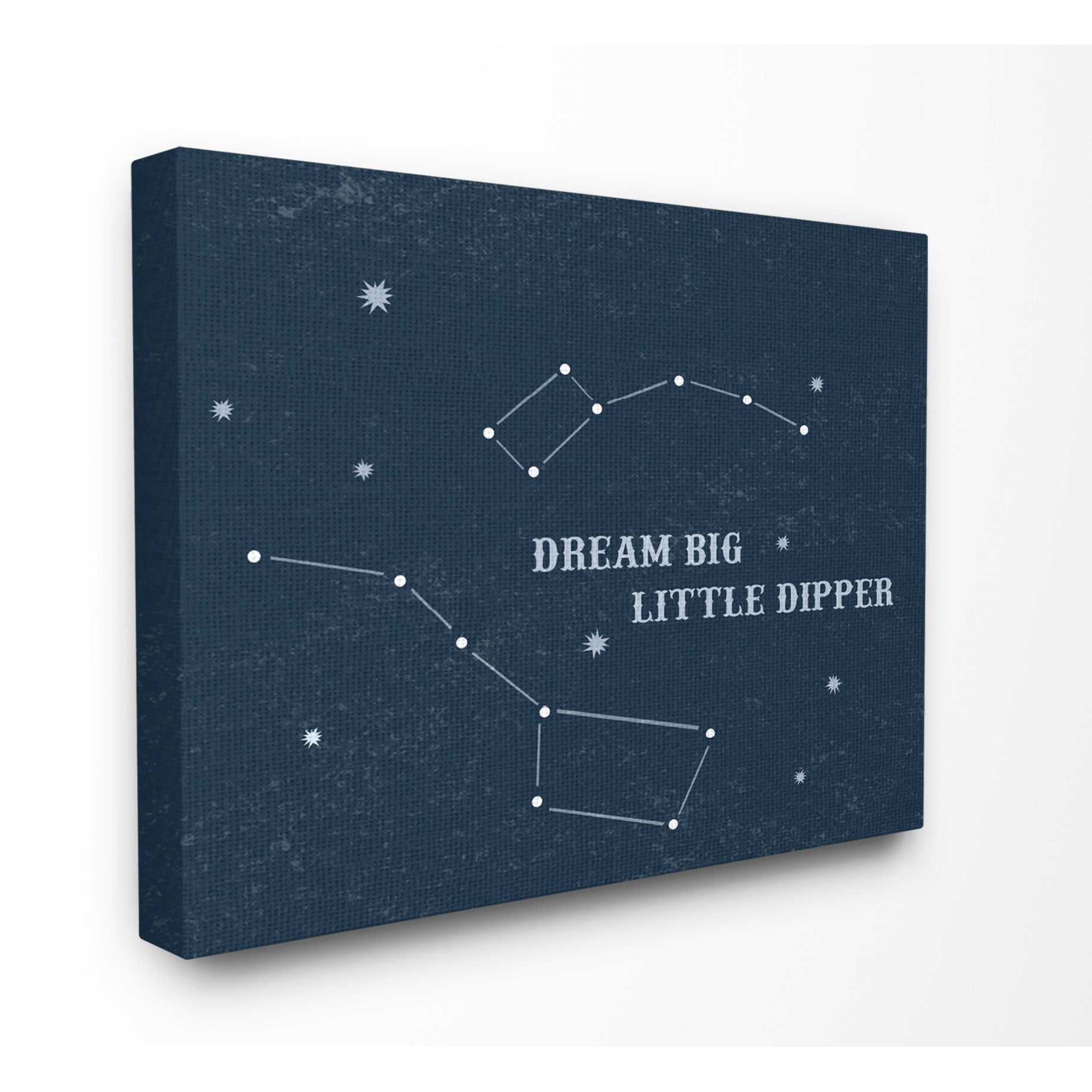 Stupell Industries Dream Big Little Dipper Stars Novelty Painting Gallery Wrapped Canvas Art Print Wall Art, 24 x 30