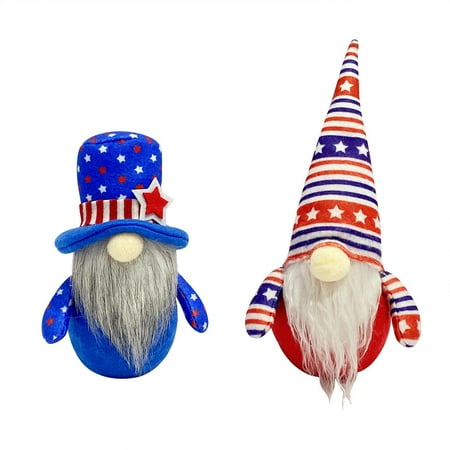 

koaiezne Day Independence Day Independence Glowing Pendant Decoration Doll Desktop Ornament Solar Gnomes Garden Decorations Large Garden Gnomes Outdoor Light