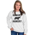 thumbnail image 4 of Unicorns Crewneck Sweat Shirts Sweatshirts Hangry Hungry Hippos Save Chubby, 4 of 6