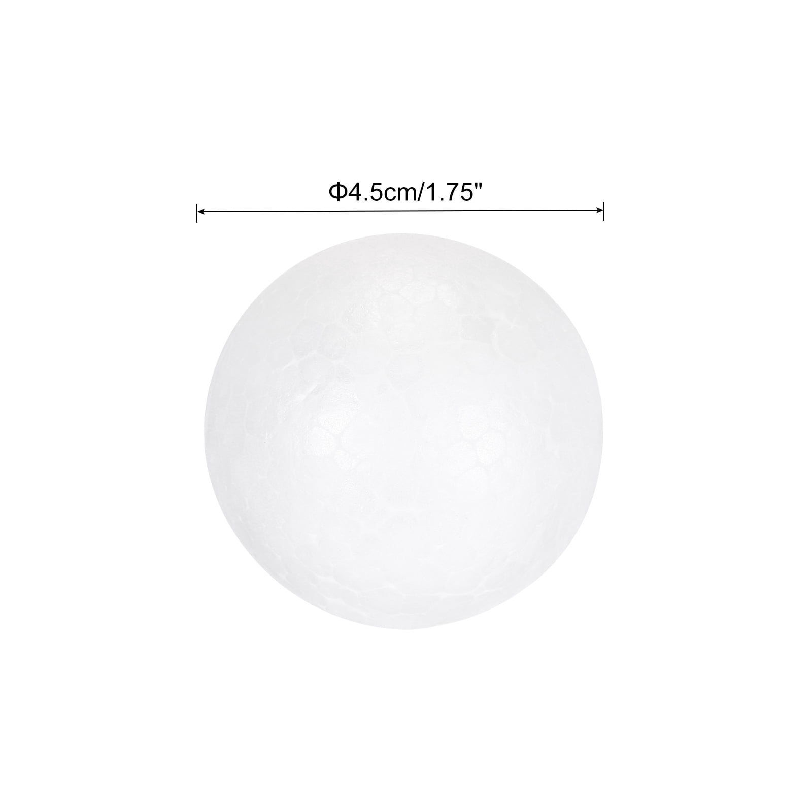White Foam Balls Round 1.75 Inch Model Polystyrene Spheres Craft Balls for Art Craft Household Party Decoration 50Pcs