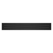 BUILDMART - 28x4 Modern AC Vent Cover - Decorative Black Aluminum Air Vent - Standard Linear Slot Diffuser - Heating and Cooling Register Grille for Ceiling, Walls & Floors - Texas Buildmart