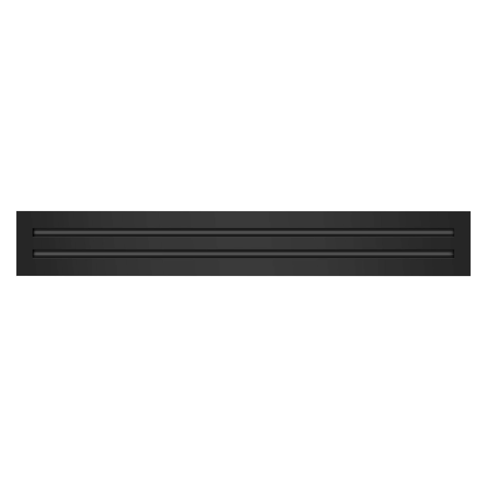 BUILDMART - 28x4 Modern AC Vent Cover - Decorative Black Aluminum Air Vent - Standard Linear Slot Diffuser - Heating and Cooling Register Grille for Ceiling, Walls & Floors - Texas Buildmart