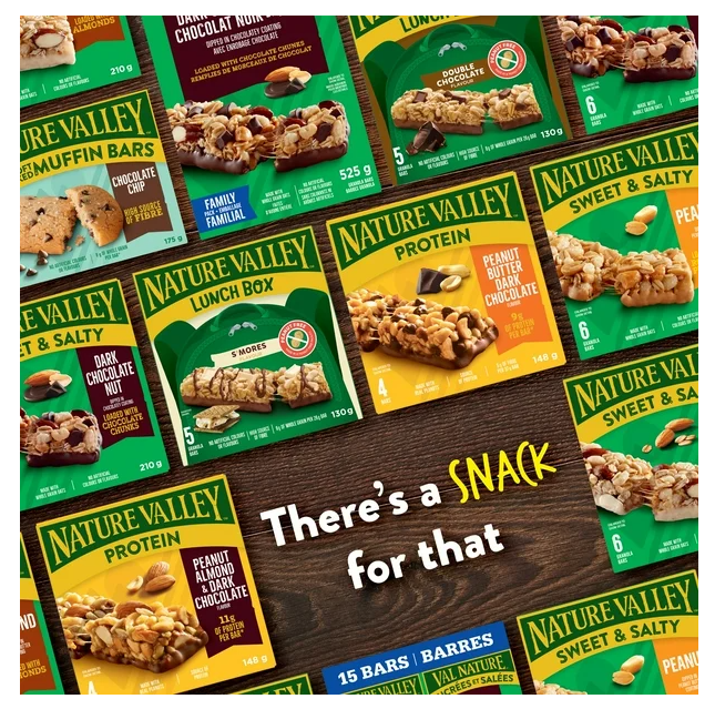 Nature Valley Granola Bars, Sweet and Salty Nut, Almond, 6 Bars, 210g (4 Pack)