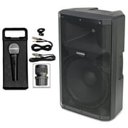 Samson RS115A 15" 400w Powered Bi-amped DJ PA Speaker w/Bluetooth/USB+Mic+Cable