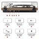 thumbnail image 3 of Tocadiscos Retrolife con tocadiscos y salida Bluetooth inalámbrica, 3 of 9