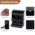 thumbnail image 5 of JOIVI Large Potato Storage Bin, 31'' Bread Storage Wood Bin with Removable Drawer & Mesh Doors, Onion Organizer & Vegetable Organization Cabinet for Kitchen, Black, 5 of 10