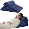 thumbnail image 1 of Juego de almohadas ortopédicas con forma de cuña Bedluxe, espuma para después de la cirugía, 1 of 6