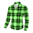 thumbnail image 5 of Sweatshirts for Men Mens Plaid Shirts Long Sleeve Casual Button Down Cotton Shirt with Pocket, 5 of 8