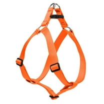 LupinePet Basics 1" Blaze Orange 19-28" Step In Harness for Medium Dogs