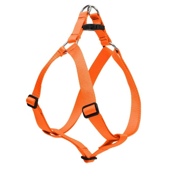 LupinePet Basics 1" Blaze Orange 19-28" Step In Harness for Medium Dogs