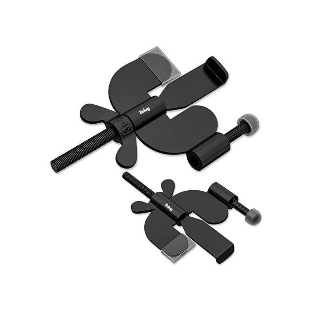 2 Pcs Cerradura De Puerta Portátil Para Viaje Hogar Belug, Negro