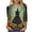 002-Multicolor-Witch, variant on Elbow Length Tee Shirts for Women Halloween Crewneck Blouses Novelty Witch T Shirts Plus Size Novelty Tops