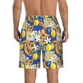 thumbnail image 3 of Kll Sicilian Style Men'S Casual Summer Beach Shorts Hawaiian Shorts With Pockets-Small, 3 of 9