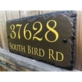 thumbnail image 4 of Beautifully Handcrafted and Customizable Slate Home Address Plaque (12”x8”, 12”x6”, 16"x10" or 18"x8") Improve the curb appeal of your property with this bespoke house sign., 4 of 7