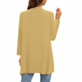 thumbnail image 3 of BSDJILFG Swim Suit Cover Ups for Women 2025 Ruffle Flowy Hem Long Sleeve Lightweight Breathable Comfortable Cardigan,S-5XL, 3 of 5
