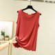 thumbnail image 1 of mfyjkho Camisetas Sin Mangas De Talla Grande, Camiseta Sin Mangas Holgada Informal Con Cuello Redondo Y Costuras Lisas Para Mujer Tops Casuales Para Mujer M, 1 of 7