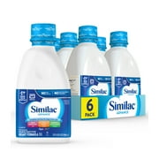 Similac Advance Ready-to-Feed Baby Formula With Iron, Has DHA & Lutein, 32-fl-oz Bottle, Pack of 6