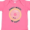 thumbnail image 4 of Inktastic Donut Worry Be Happy Pink Sprinkle Donut` Boys or Girls Baby Bodysuit, 4 of 5