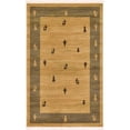 thumbnail image 1 of Unique Loom Fars Tribal Design Border Rug 3' 3 x 5' 3 Rectangle Tan/Gray, 1 of 1