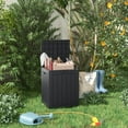 thumbnail image 2 of 28 Gallon Resin Deck Box, Lockable Patio Outdoor Storage Box for Furniture, Garden Tools and Tools Storage, Waterproof Outside Storage Boxes, 2 of 7