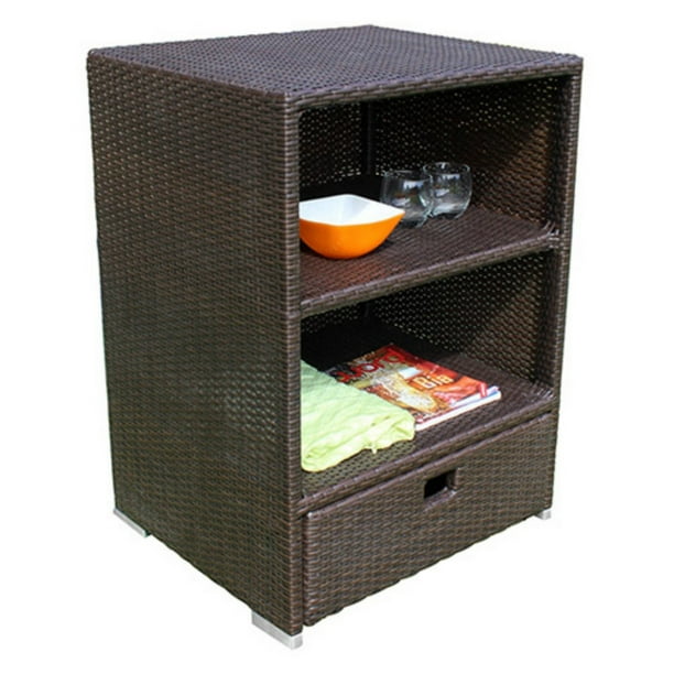 Wicker Outdoor Storage Cabinet - Walmart.com - Walmart.com