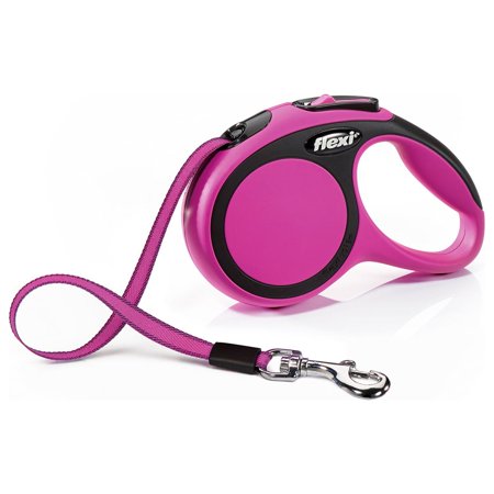 UPC: 0840317106220 | Flexi New Comfort Extra-Small Tape Retractable Dog Leash 10 ft Pink (For Dogs up to 26 lbs)
