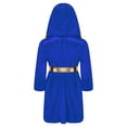 thumbnail image 2 of Raenseen Garçons Enfants Robe de Boxe à Manches Longues Uniforme Kick Boxe Art Martial Muay Thaï Entraînement à Capuche Bleu Royal 8, 2 of 5
