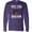 Purple, variant on Inktastic Drummer Funny Too Many Drums Music Joke Long Sleeve T-Shirt