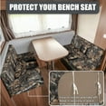 thumbnail image 4 of FOR U DESIGNS Deer Hunting Camo Pattern 3 Pcs RV Dinette Cushion Covers Breathable RV Couch Cover Elastic Loveseat Sofa Chair Cover Pillow Case Furniture Protector for RV Camper Car Bench, 4 of 8