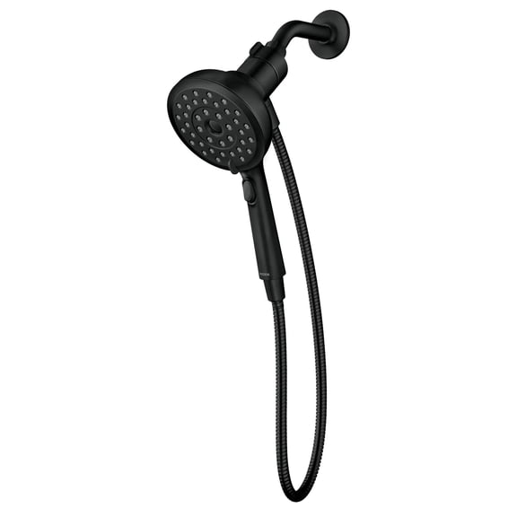 Moen Verso Handshower, Detachable Round Shower Head with Magnetix Docking System, 60" Hose, Matte Black