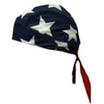 American Flag Doo Rag Patriotic Bandana Cap Stars Red White Blue Cotton ...