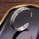 thumbnail image 4 of Brazalete para mujer, regalos para mujeres, hombres, retro, vintage, 925, brazalete con plumas, pulsera de plumas, pulsera para hombre, pulsera para hombre, 4 of 5