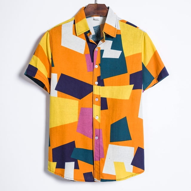 DPTALR T-shirt à Manches Courtes en Coton Imprimé à Manches Courtes pour Hommes