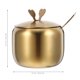 thumbnail image 2 of Azucarero de acero inoxidable con tapa y cuchara, tarro para condimentos de café, bote para especias, recipiente para especias para el hogar y la cocina, dorado, 2 of 8