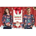 thumbnail image 3 of SSLR Women's Ugly Christmas Tee Crewneck Long Sleeve T-Shirt Funny Xmas Holiday Shirts, 3 of 8