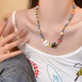 thumbnail image 3 of Pendentif Chat en Céramique Noir et Blanc Collier Clavicule Réglable pour Femmes, 3 of 5