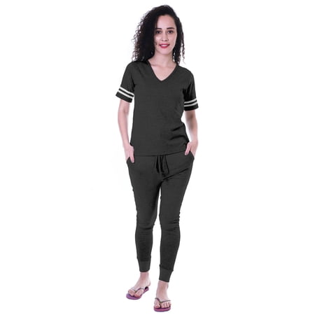 Moomaya Womens Plain Nightwear Set w/ Pyjam… product image