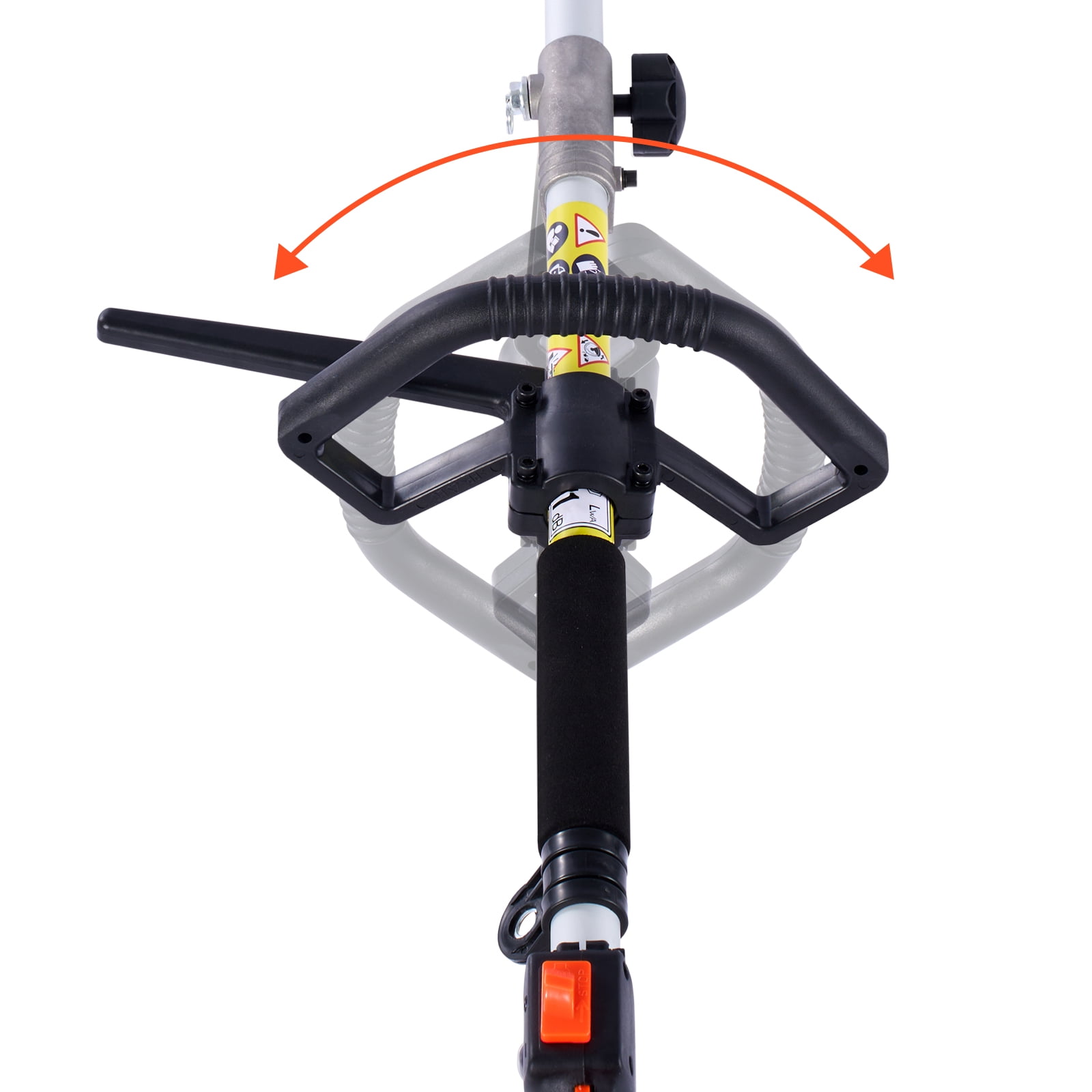 26cc 4-in-1 Gas Powered Multi-Tool with Attachments – Handheld Hedge Trimmer, String Trimmer, Edger & Brush Cutter – Includes Protective Gear Set (Glasses, Gloves, Earmuffs) for Lawn, Yard, Shrubs &