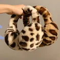 thumbnail image 5 of Leopard Earmuffs Plush Earmuffs Winter Warm Foldable Earplugs Cold Protection Women Ear Cover Cycling Anti-freezing Accessories (beige), 5 of 7