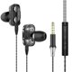 thumbnail image 1 of Auriculares Intrauditivos Con Cable De 3,5 Mm , Controlador Estéreo HiFi Dual , Deportivos Graves Para Juegos Con Micrófono Para Android iPone Gao Jiahui unisex, 1 of 2