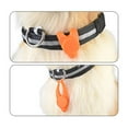 thumbnail image 3 of Methold Collar de perro con colgante luminoso para mascotas de silicona, etiquetas luminosas con cuello de seguridad brillante Suministros para perros naranja, 3 of 6