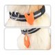 thumbnail image 3 of Methold Collar de perro con colgante luminoso para mascotas de silicona, etiquetas luminosas con cuello de seguridad brillante Suministros para perros naranja, 3 of 6