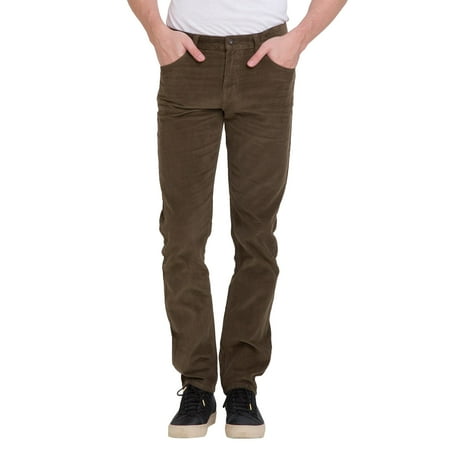 Bossini Gracious New Year Mens Slim Fit Solid Corduroy Pants 28 - 38